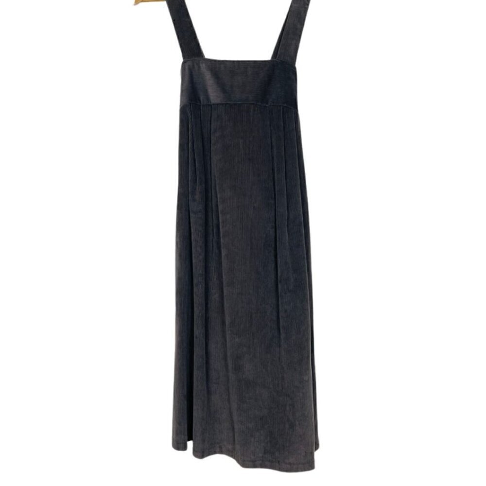 fritzi vintage Grey Brown Corduroy Babydoll Dress 100% cotton Size: 14